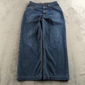 Vintage 90s Tommy Hilfiger Jeans Mens 32 (Fits 30x28) Blue Faded Relaxed Wide